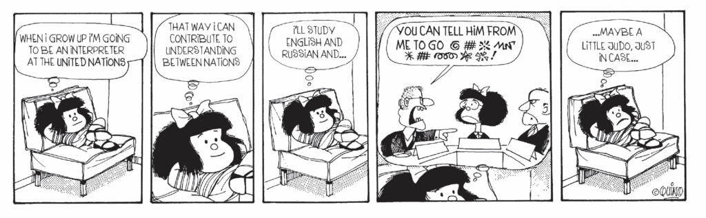 Musuh adalah semangkuk sup: Di mafalda quino